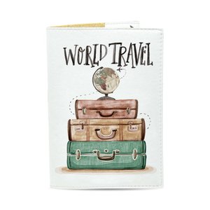 Обложка на загранпаспорт, паспорт книжка - World travel