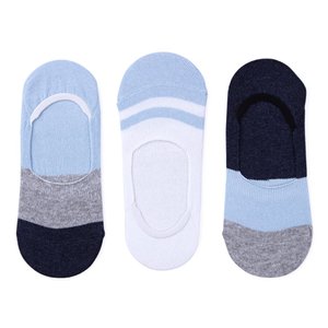 Набір жіночіх шкарпеток слідів Сині смуги M (36-39)