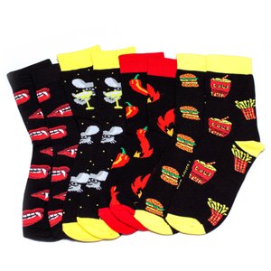 Набор мужских носков с принтами Almost black L (40-43)