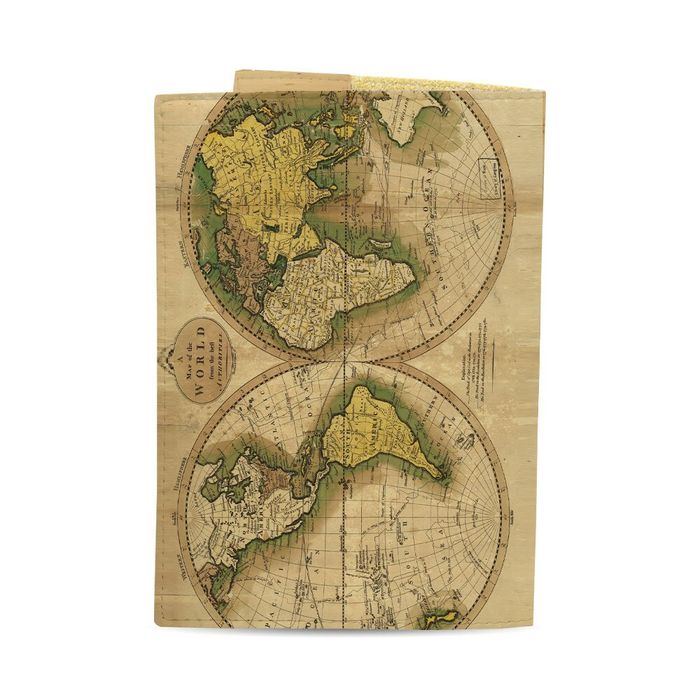 Обложка на загранпаспорт, паспорт книжка - Карта мира