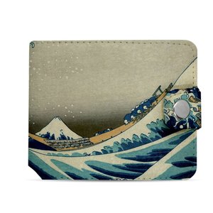 Компактный кошелек на защелке - Японская волна