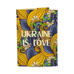 Обложка на загранпаспорт, паспорт книжка - Ukraine is Love