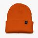 Теплая шапка из шерсти с акрилом - Оранжевая