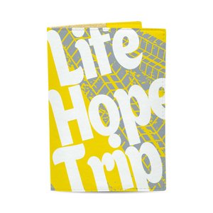 Обложка на загранпаспорт, паспорт книжка - Live, hope, trip