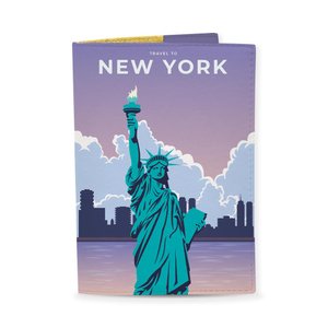 Обложка на загранпаспорт, паспорт книжка - Статуя Свободы