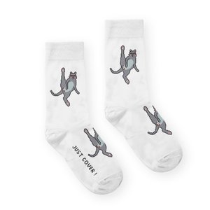 Мужские носки - Серый Кот L (40-43)
