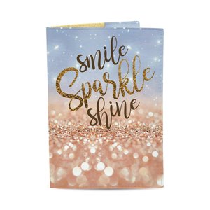 Обложка на загранпаспорт, паспорт книжка - Smile Sparkle Shine