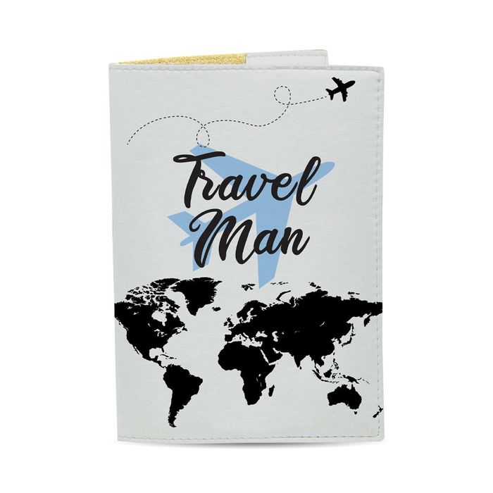 Набір обкладинок на загранпаспорт, паспорт книжка - Travel Man and Girl